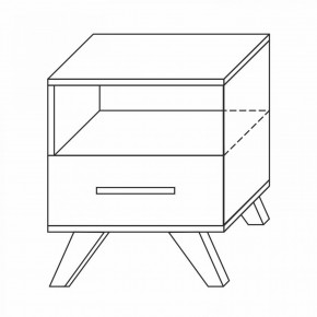 Тумба прикроватная Вега Скандинавия в Екатеринбурге - mebel24.online | фото 1