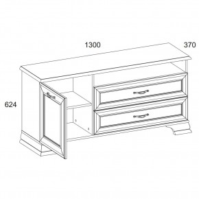 Тумба RTV 1D2SN, TIFFANY, цвет вудлайн кремовый в Екатеринбурге - mebel24.online | фото 2