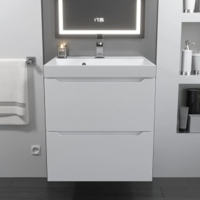 Тумба с раковиной Uperwood Tanos 50 см, подвесная, белая матовая в Екатеринбурге - mebel24.online | фото 10