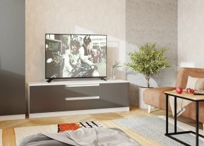 Тумба ТВ большая Парус (Белый/Графит) в Екатеринбурге - mebel24.online | фото 2