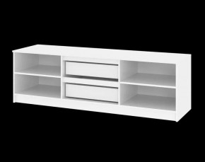 Тумба ТВ большая Парус (Белый/Графит) в Екатеринбурге - mebel24.online | фото 5