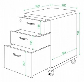 Тумбочка Домино нельсон ТС-2 в Екатеринбурге - mebel24.online | фото 2