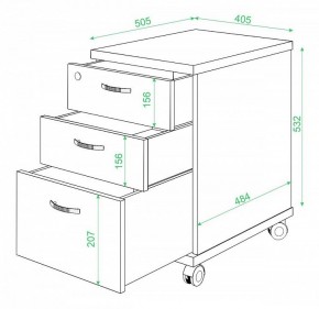 Тумбочка Домино ТС-2 в Екатеринбурге - mebel24.online | фото 3