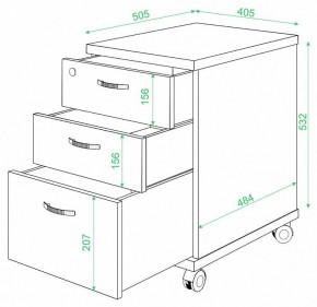 Тумбочка Домино ТС-2 в Екатеринбурге - mebel24.online | фото 2