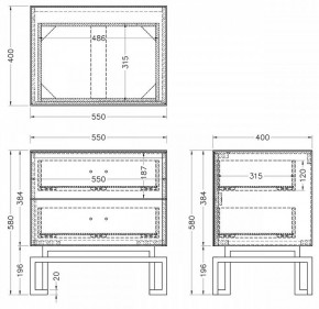Тумбочка KFG085-NI в Екатеринбурге - mebel24.online | фото 5