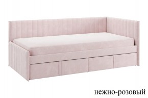 ТВИКС Кровать (тахта) с ящиками 900 (нежно-розовый) в Екатеринбурге - mebel24.online | фото