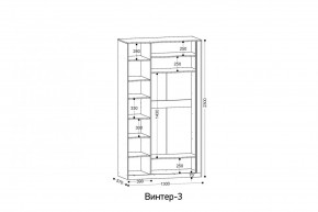 ВИНТЕР 3 Шкаф 3-х створчатый в Екатеринбурге - mebel24.online | фото 2