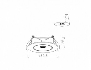 Встраиваемый светильник Arte Lamp Kaus A4761PL-1WH в Екатеринбурге - mebel24.online | фото 3